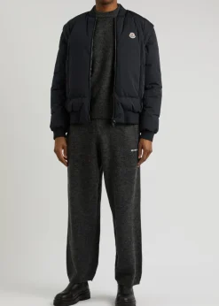 Taku logo padded shell bomber jacket