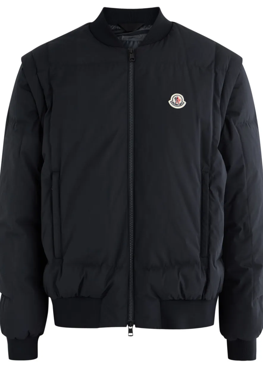 Taku logo padded shell bomber jacket