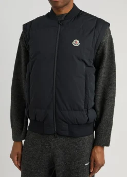 Taku logo padded shell bomber jacket