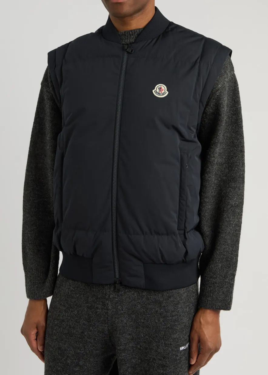 Taku logo padded shell bomber jacket