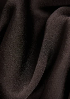 Tamara pleated asymmetric satin top