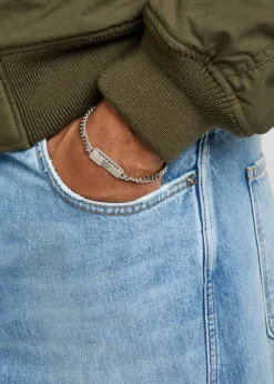 Tape designer-engraved chain bracelet