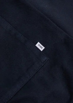 Tapered cotton-twill trousers