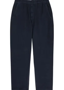 Tapered cotton-twill trousers
