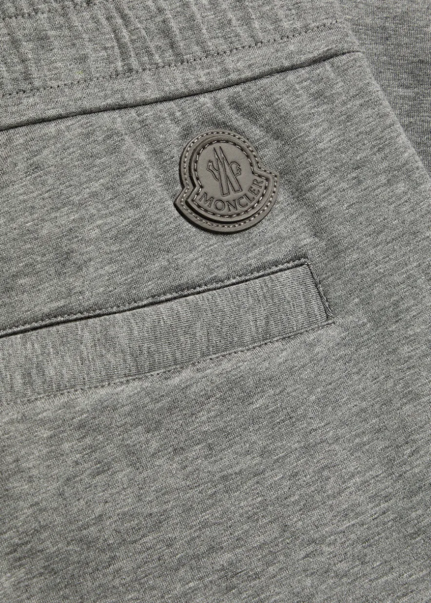 Tapered-leg cotton-blend sweatpants