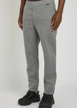 Tapered-leg cotton-blend sweatpants