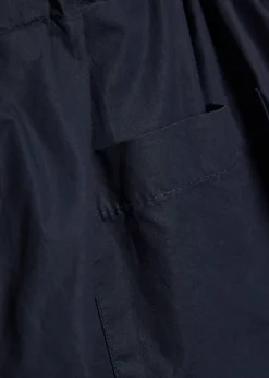 Tapered-leg cotton poplin trousers