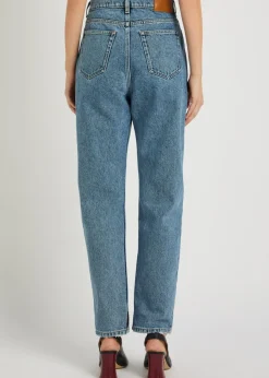 Tapered-leg jeans