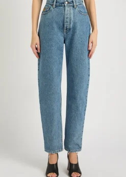 Tapered-leg jeans