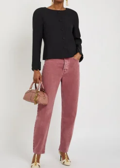 Tapered-leg jeans