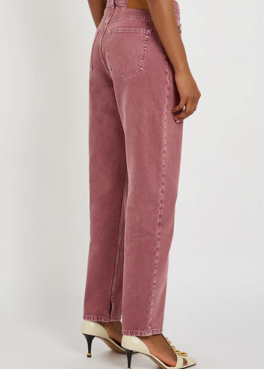 Tapered-leg jeans