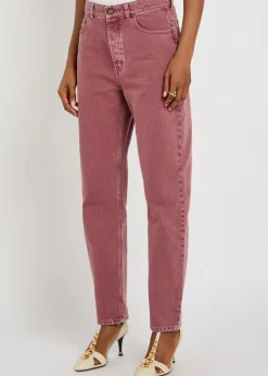 Tapered-leg jeans