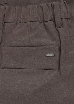 Tapered-leg shell cargo trousers