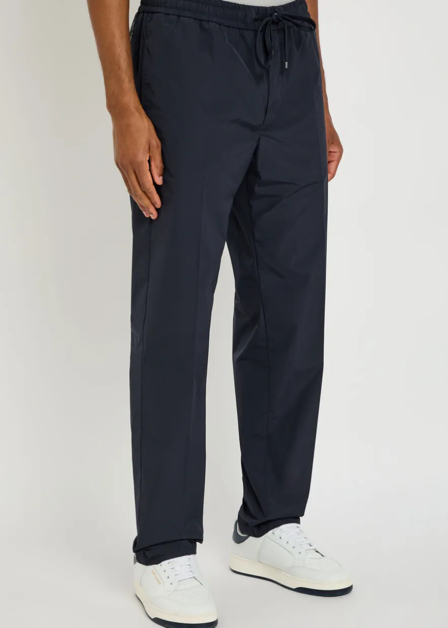 Tapered-leg shell trousers