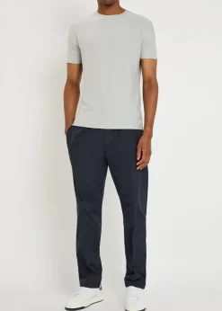 Tapered-leg shell trousers