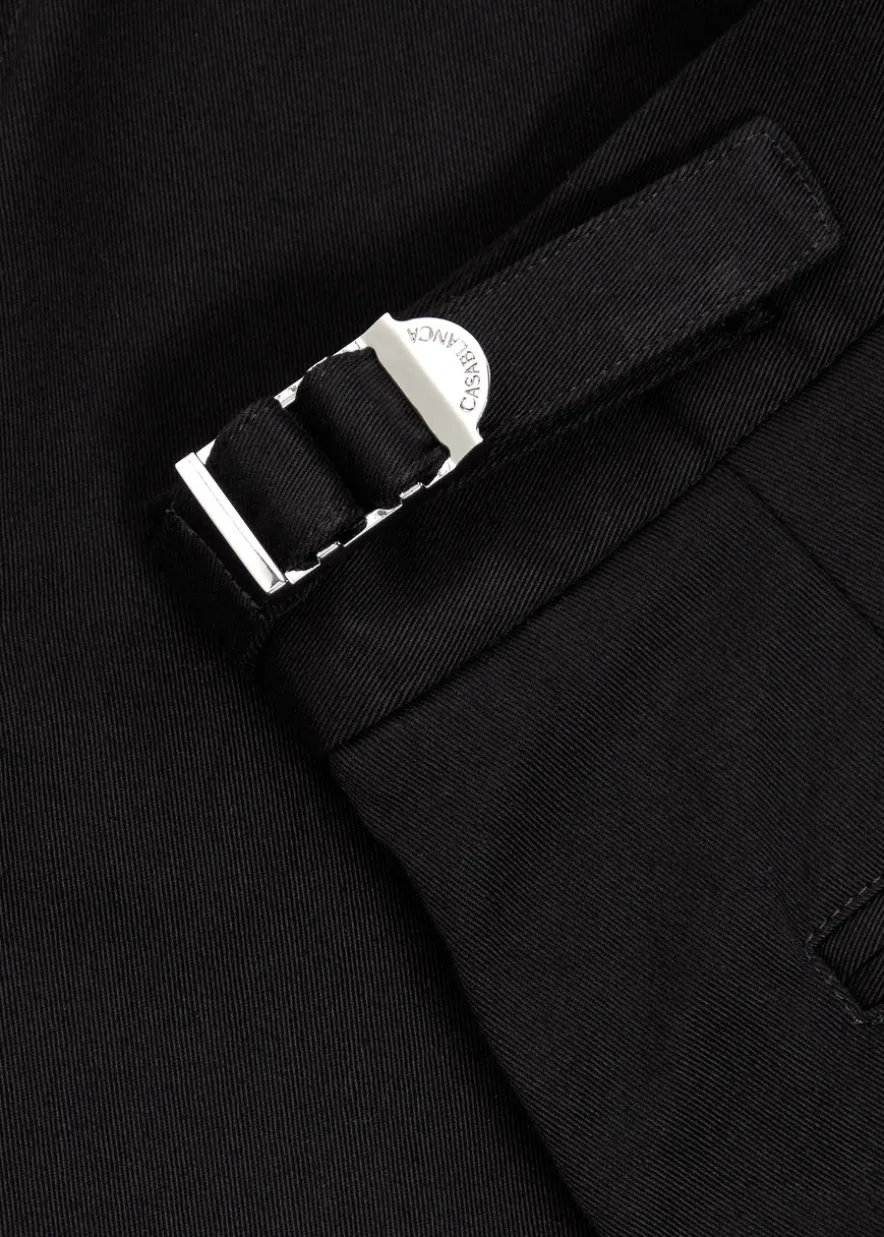 Tapered-leg stretch-cotton chinos