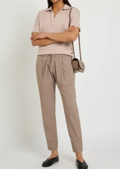 Tapered-leg stretch-shell trousers