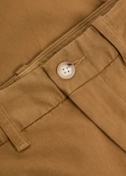 Tapered-leg twill trousers