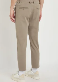 Tapered-leg woven trousers