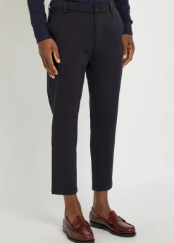 Tapered-leg woven trousers