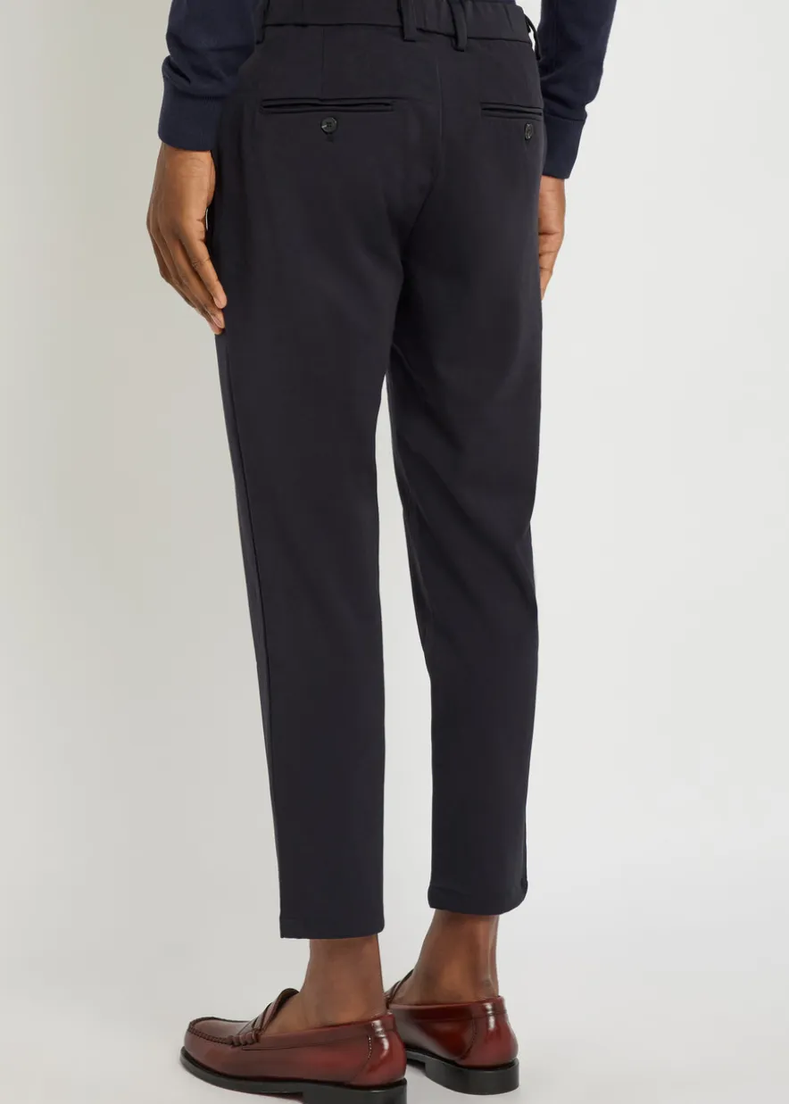 Tapered-leg woven trousers