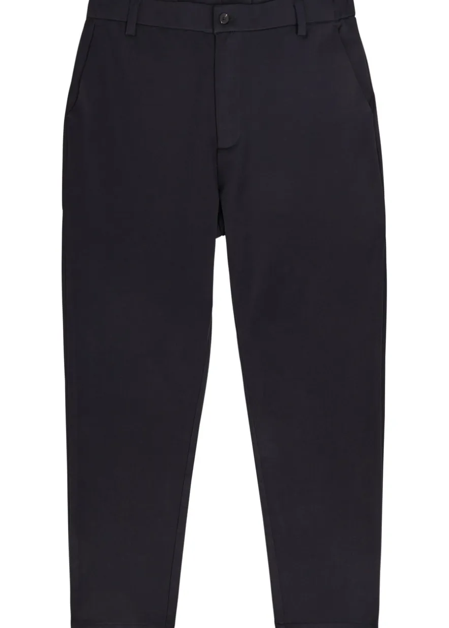 Tapered-leg woven trousers