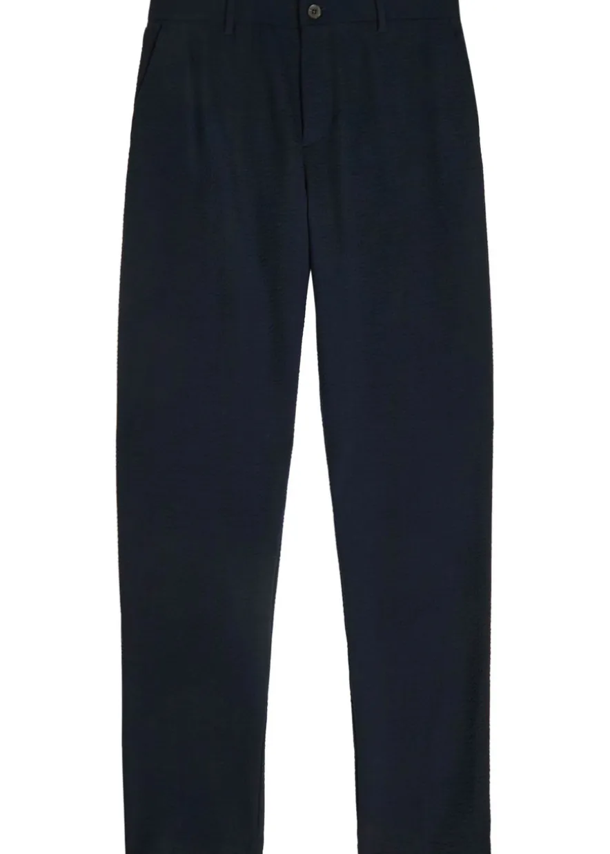 Tapered stretch-wool trousers