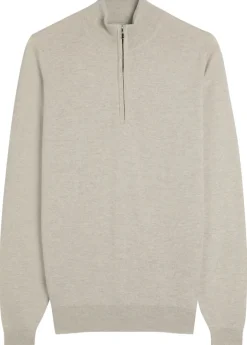 Tapton half-zip merino wool jumper