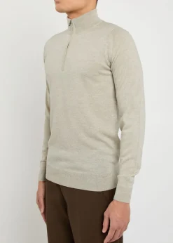Tapton half-zip merino wool jumper