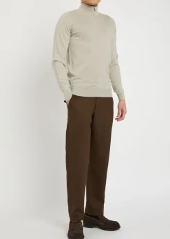 Tapton half-zip merino wool jumper