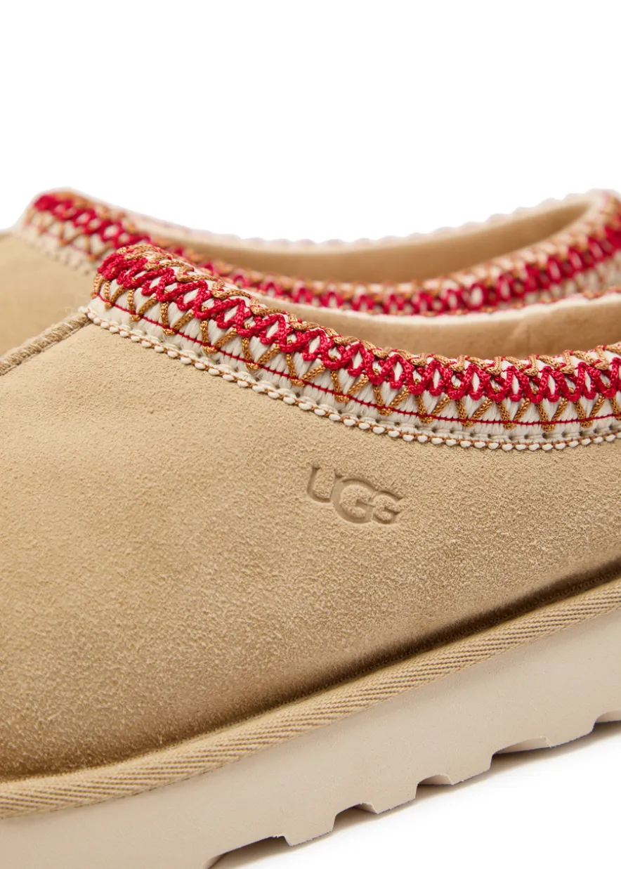 Tasman II suede flatform slippers