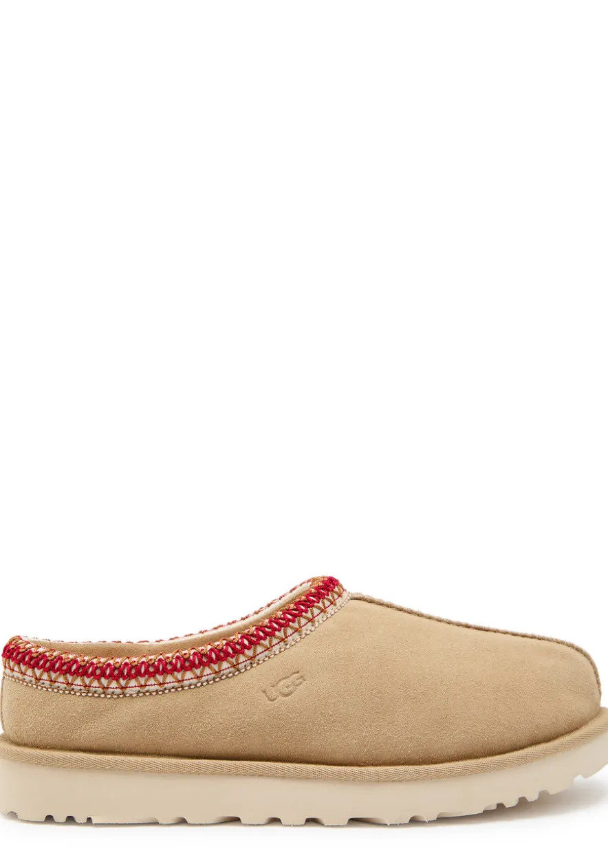 Tasman II suede flatform slippers