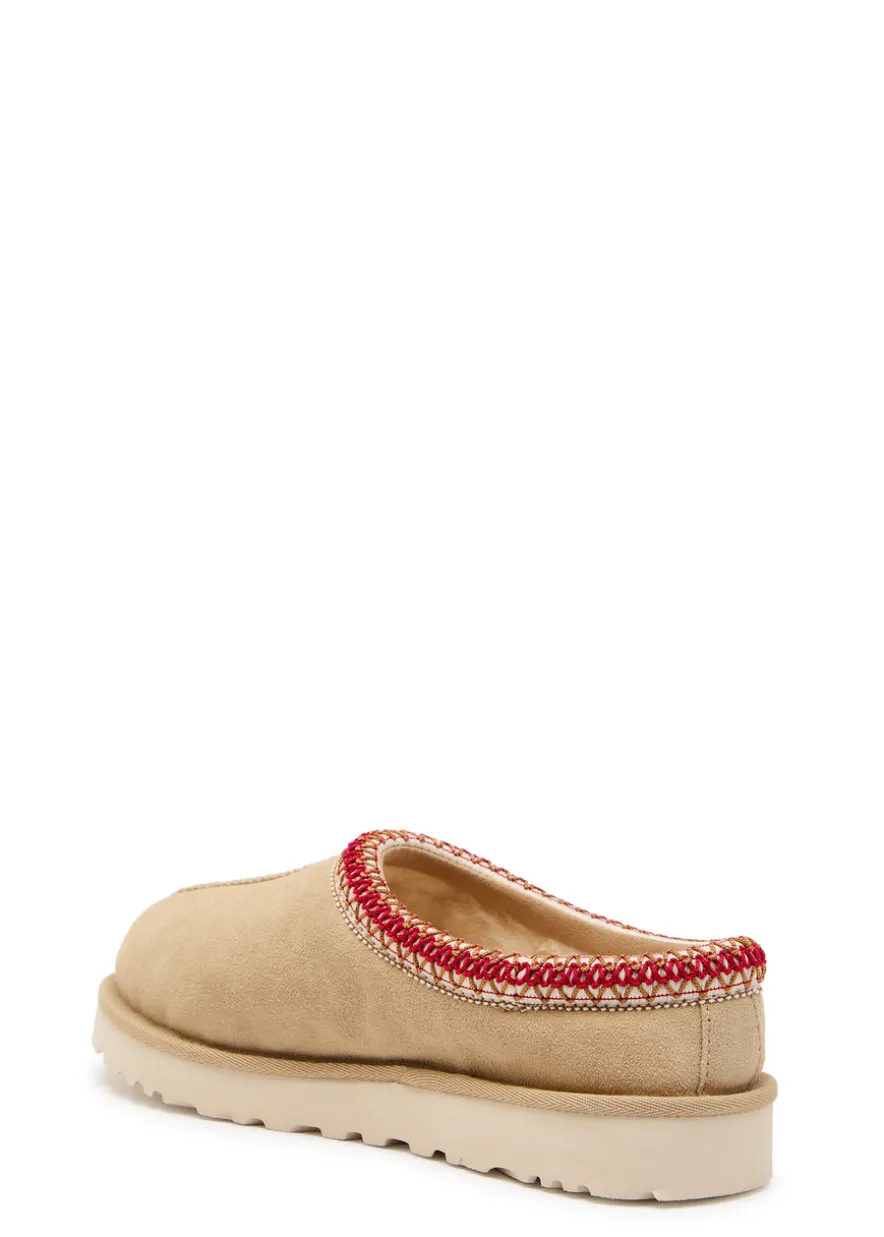 Tasman II suede flatform slippers