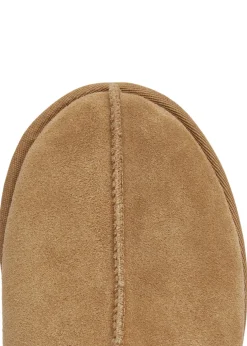 Tasman suede flatform slippers