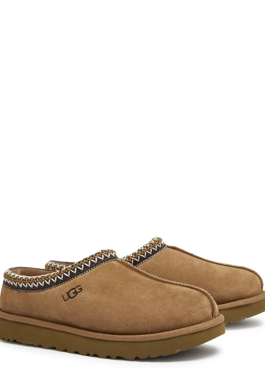 Tasman suede flatform slippers
