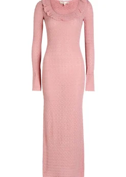 Tawnie fine-knit midi dress