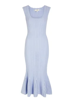 Tayleen pointelle-knit midi dress