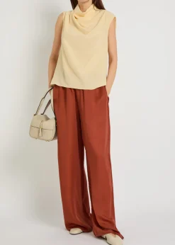 Teagan wide-leg lyocell trousers