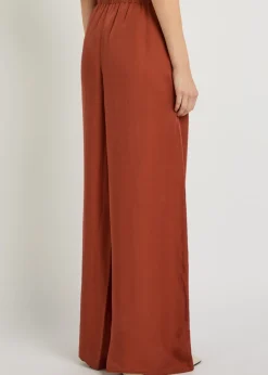 Teagan wide-leg lyocell trousers