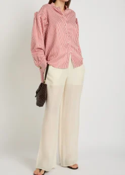 Teagan wide-leg lyocell trousers