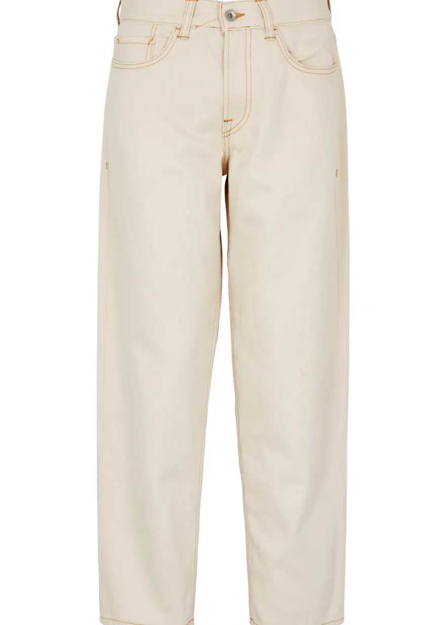 Tearaway straight-leg jeans
