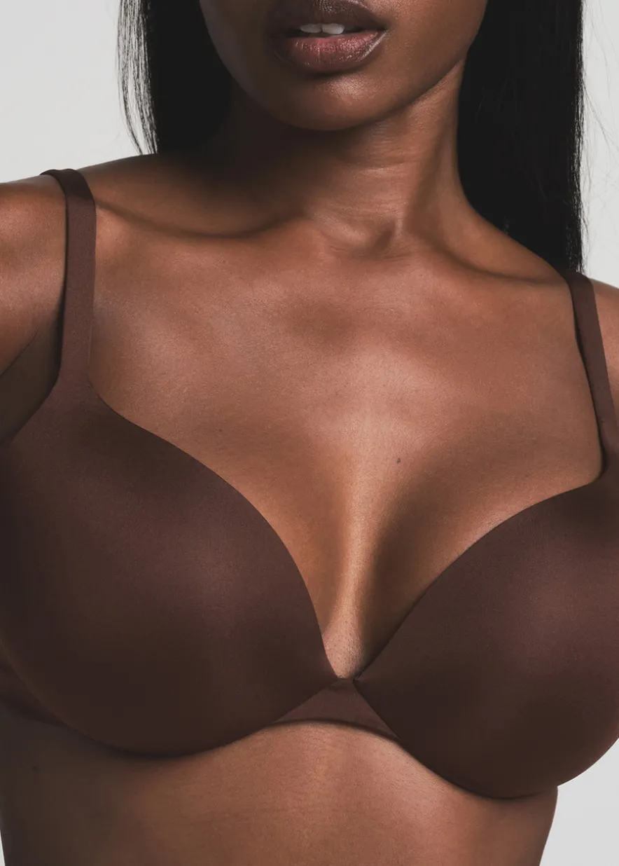 Teardrop push-up bra