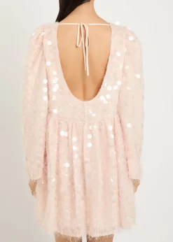 Teese embellished voile mini dress