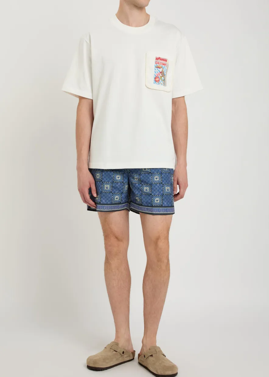 Telha printed shell swim shorts