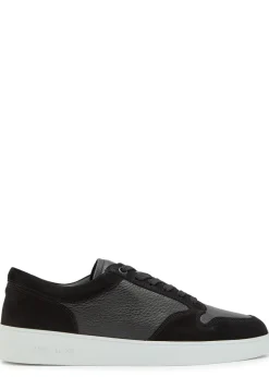Telier panelled grained leather sneakers