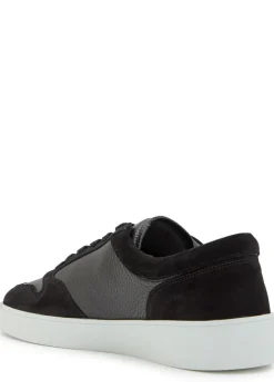 Telier panelled grained leather sneakers