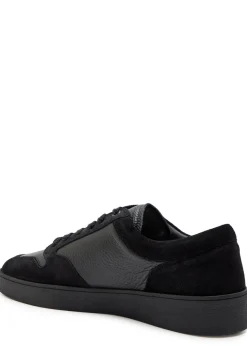 Telier panelled grained leather sneakers