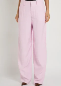 Temi slubbed woven trousers