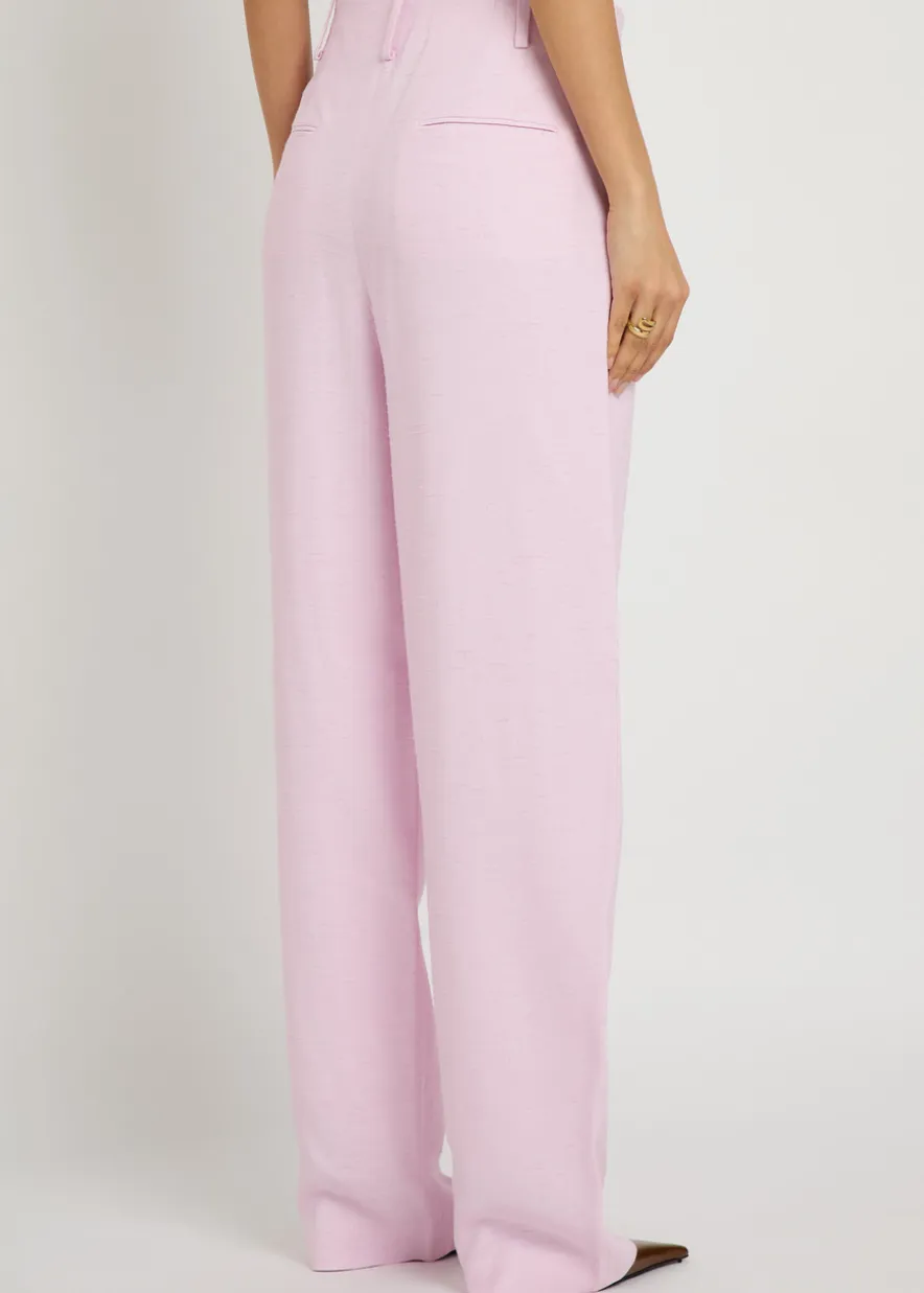 Temi slubbed woven trousers
