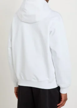Tennis Club logo-print hooded cotton sweatshirt